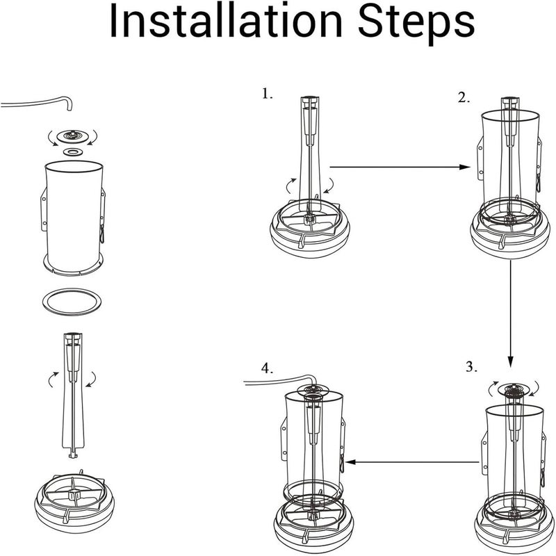 Hebewater Canister Flush Valve Replacement Kit, Compatible with Kohler GP1229656, K-1188999, K-1188998, for AquaPiston System, Includes Center Guide, Cap and Chain, Toilet Tank Repair Kit. - Image 5